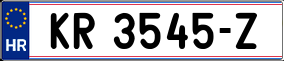 Trailer License Plate